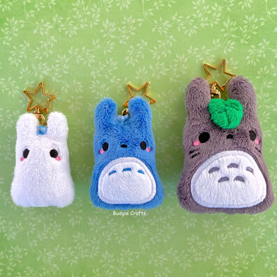 Embroidered Bunny Keychains